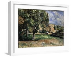 Trees in a Park, Jas De Bouffan, 1885-1887-Paul Cézanne-Framed Giclee Print