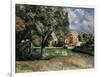 Trees in a Park, Jas De Bouffan, 1885-1887-Paul Cézanne-Framed Giclee Print