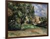 Trees in a Park, Jas De Bouffan, 1885-1887-Paul Cézanne-Framed Giclee Print