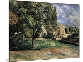 Trees in a Park, Jas De Bouffan, 1885-1887-Paul Cézanne-Mounted Giclee Print