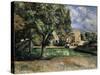 Trees in a Park, Jas De Bouffan, 1885-1887-Paul Cézanne-Stretched Canvas