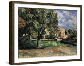 Trees in a Park, Jas De Bouffan, 1885-1887-Paul Cézanne-Framed Giclee Print