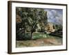 Trees in a Park, Jas De Bouffan, 1885-1887-Paul Cézanne-Framed Giclee Print