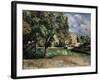 Trees in a Park, Jas De Bouffan, 1885-1887-Paul Cézanne-Framed Giclee Print