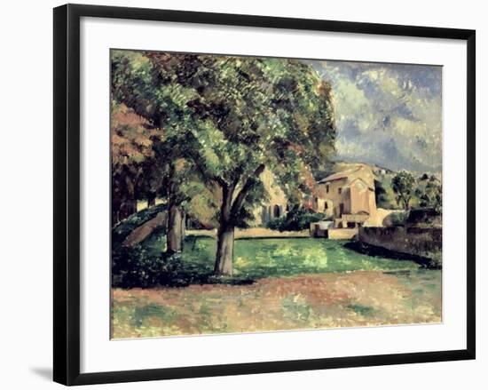 Trees in a Park, Jas de Bouffan, 1885-87-Paul Cézanne-Framed Giclee Print