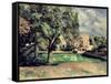 Trees in a Park, Jas de Bouffan, 1885-87-Paul Cézanne-Framed Stretched Canvas