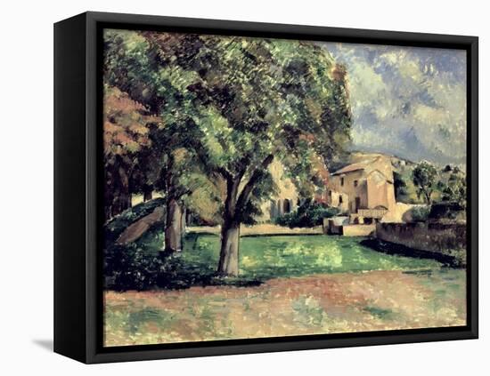 Trees in a Park, Jas de Bouffan, 1885-87-Paul Cézanne-Framed Stretched Canvas