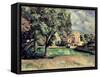 Trees in a Park, Jas de Bouffan, 1885-87-Paul Cézanne-Framed Stretched Canvas