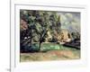 Trees in a Park, Jas de Bouffan, 1885-87-Paul Cézanne-Framed Giclee Print