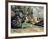 Trees in a Park, Jas de Bouffan, 1885-87-Paul Cézanne-Framed Giclee Print