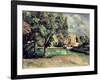 Trees in a Park, Jas de Bouffan, 1885-87-Paul Cézanne-Framed Giclee Print