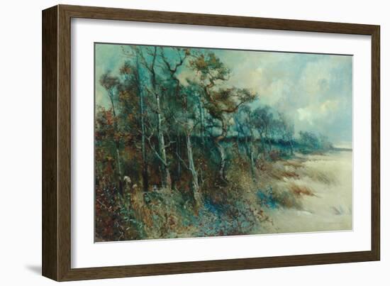 Trees in a Sandy Landscape, Heysham, 1915-William H. Parkinson-Framed Giclee Print