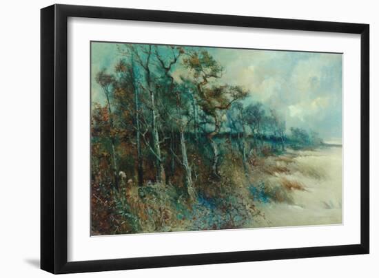 Trees in a Sandy Landscape, Heysham, 1915-William H. Parkinson-Framed Giclee Print