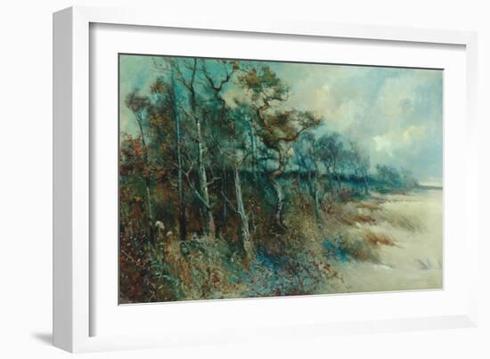 Trees in a Sandy Landscape, Heysham, 1915-William H. Parkinson-Framed Giclee Print