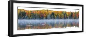 Trees in Autumn at Lake Hiawatha, Alger County, Upper Peninsula, Michigan, USA-null-Framed Photographic Print