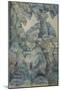 Trees in Bird Garden, Iver Heath, 1913 (W/C & Pencil on Paper)-Paul Nash-Mounted Giclee Print