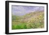 Trees in Blossom-Claude Monet-Framed Giclee Print