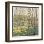 Trees in Blue Green-Libby Smart-Framed Art Print