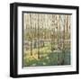 Trees in Blue Green-Libby Smart-Framed Art Print