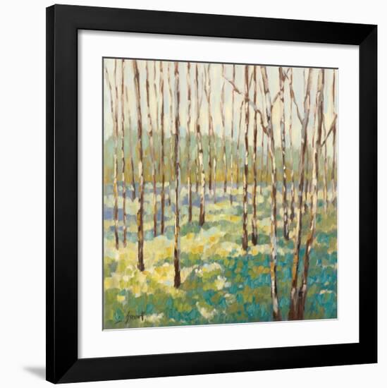 Trees in Blue Green-Libby Smart-Framed Giclee Print