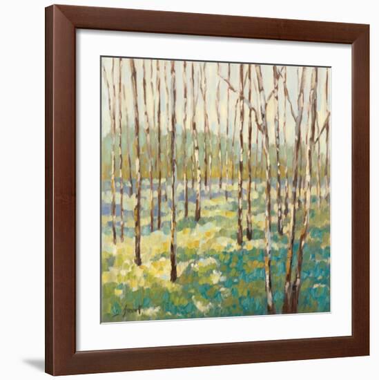 Trees in Blue Green-Libby Smart-Framed Giclee Print