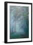 Trees in English Woodland-David Baker-Framed Photographic Print