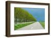 Trees in Spring under Dark Clouds-Jan Marijs-Framed Photographic Print