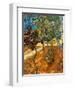 Trees in the Asylum Gardens, Arles, 1889-Vincent van Gogh-Framed Premium Giclee Print