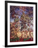 Trees in the Garden of Saint-Paul Hospital-Vincent van Gogh-Framed Giclee Print