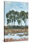 Trees in the Marsh II-Tim OToole-Stretched Canvas