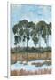 Trees in the Marsh II-Tim OToole-Framed Art Print