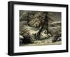 Trees in the Snow, C.1865-Gustave Courbet-Framed Giclee Print