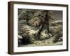 Trees in the Snow, C.1865-Gustave Courbet-Framed Giclee Print