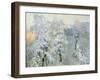 Trees in Wintry Silver, 1910-Konstantin Ivanovich Gorbatov-Framed Giclee Print