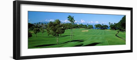 Trees , Kaanapali Golf Course, Maui, Hawaii, USA-null-Framed Photographic Print