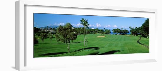 Trees , Kaanapali Golf Course, Maui, Hawaii, USA-null-Framed Photographic Print