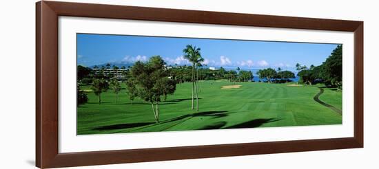 Trees , Kaanapali Golf Course, Maui, Hawaii, USA-null-Framed Photographic Print