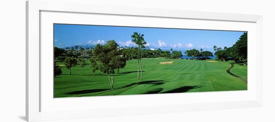 Trees , Kaanapali Golf Course, Maui, Hawaii, USA-null-Framed Photographic Print