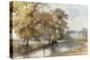 Trees on a Riverbank, Eaton, Norwich, 1847-John Middleton-Stretched Canvas
