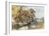 Trees on a Riverbank, Eaton, Norwich, 1847-John Middleton-Framed Giclee Print