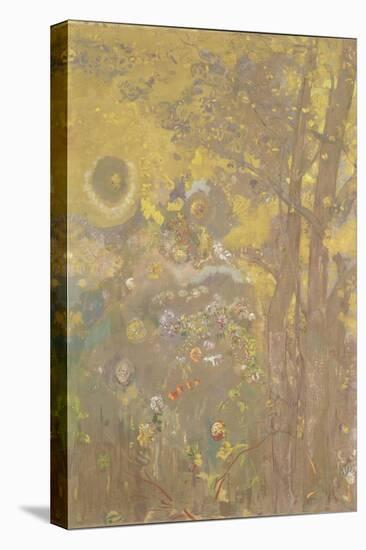 Trees on a Yellow Background, 1901-Odilon Redon-Stretched Canvas