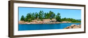 Trees on an Island, Red Island, Killarney, Ontario, Canada-null-Framed Photographic Print