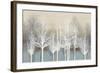 Trees on Aqua-Kate Bennett-Framed Art Print