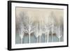 Trees on Aqua-Kate Bennett-Framed Art Print