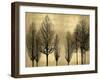 Trees on Gold-Kate Bennett-Framed Art Print