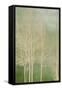 Trees on Green Panel I-Kate Bennett-Framed Stretched Canvas
