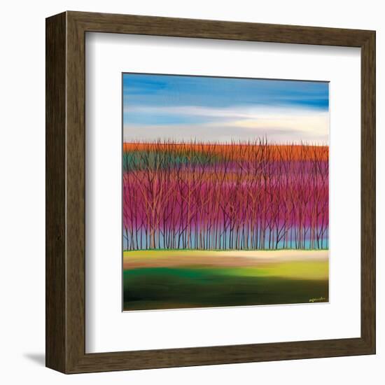 Trees on Magenta-Mary Johnston-Framed Giclee Print