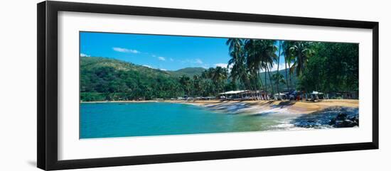 Trees on the Beach, Arapito Beach, Mochima National Park, Anzoategui State-Sucre State, Venezuela-null-Framed Photographic Print