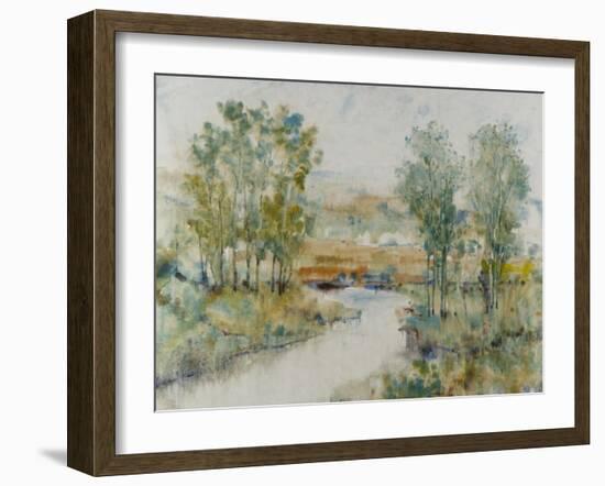 Trees on the Creek II-Tim OToole-Framed Art Print