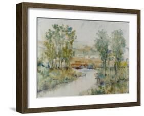 Trees on the Creek II-Tim OToole-Framed Art Print